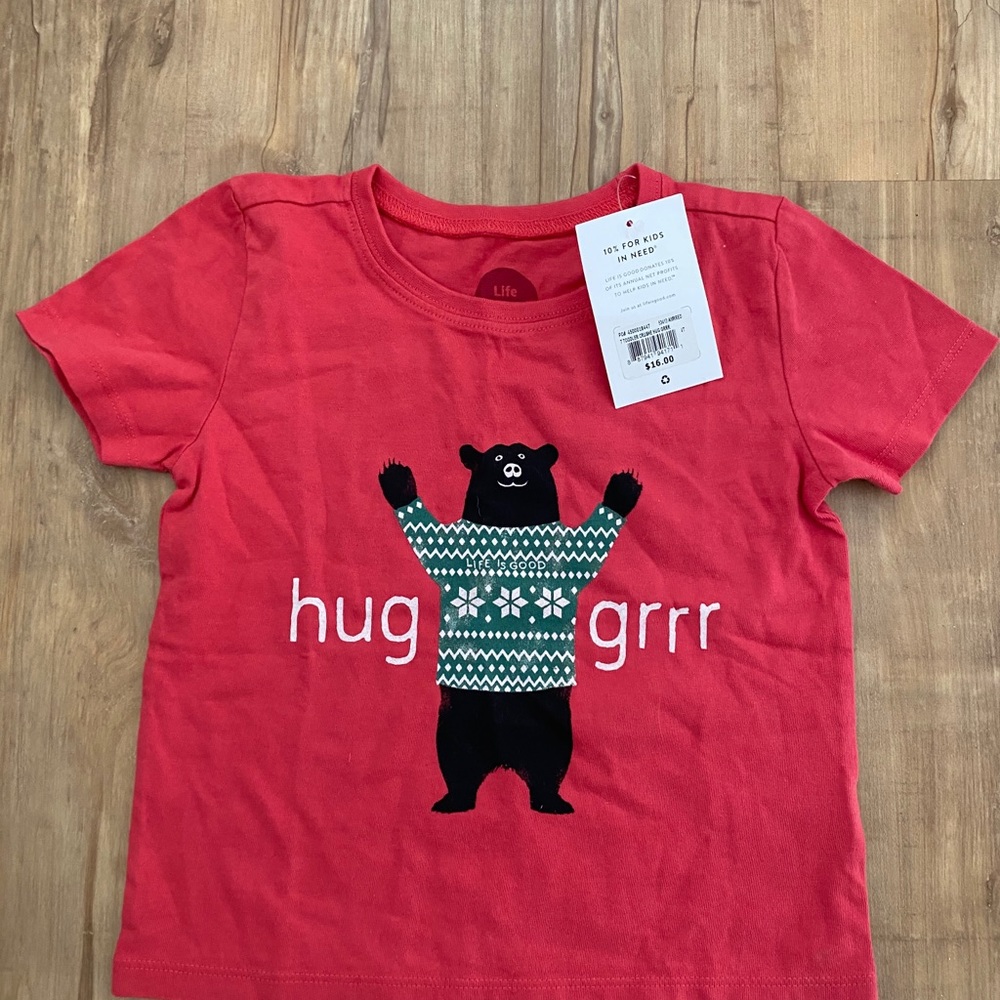 Life is good t-shirt. Bnwt. Size 4t